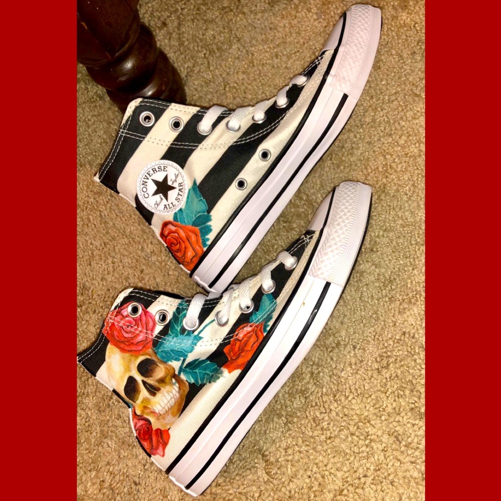 Skull & Rose Converse
